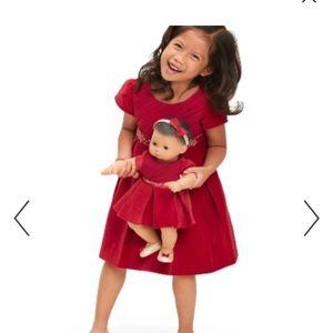 American Girl, coordinating girl and doll dress! Like new! Size 6